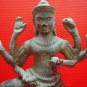 Rare Antique Khmer Angkor Buddha Statue Bronze Old
