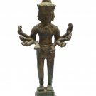 Narayana 8 Arms 4 Faces khmer Vintage Angkor Antique Statue Art Buddha Amulet