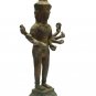 Narayana 8 Arms 4 Faces khmer Vintage Angkor Antique Statue Art Buddha Amulet