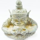 6"Brass Buddha TINY RAHU OM JUN MOON WEALTH MONEY LUCKY THAI MAGIC BLESSED AMULET THAILAND GIFT