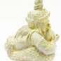 6"Brass Buddha TINY RAHU OM JUN MOON WEALTH MONEY LUCKY THAI MAGIC BLESSED AMULET THAILAND GIFT