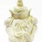 6"Brass Buddha TINY RAHU OM JUN MOON WEALTH MONEY LUCKY THAI MAGIC BLESSED AMULET THAILAND GIFT