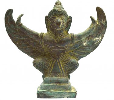 Power Statue on Office Desk Art Decorative Thai Gift Phraya Krut Amulet Garuda Statue