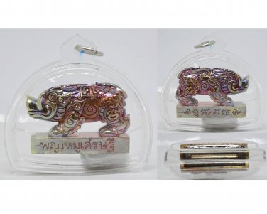 Thai Amulet  Magic Lucky Pig Magic Good Luck Strong Life Protection