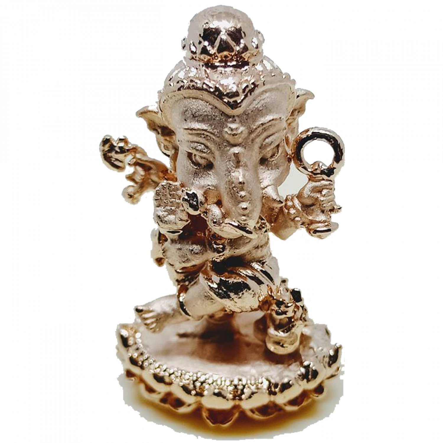 Thai Amulet Mini Lord Ganesha Statue Great God Hindu Pendant by Archan Amnarj Mahaweero
