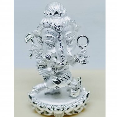 Thai Amulet Mini Lord Ganesha Statue Great God Hindu Pendant by Archan Amnarj Mahaweero