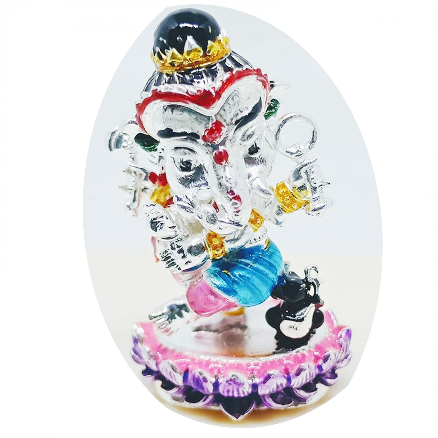 Thai Amulet Mini Lord Ganesha Statue Great God Hindu Pendant by Archan Amnarj Mahaweero