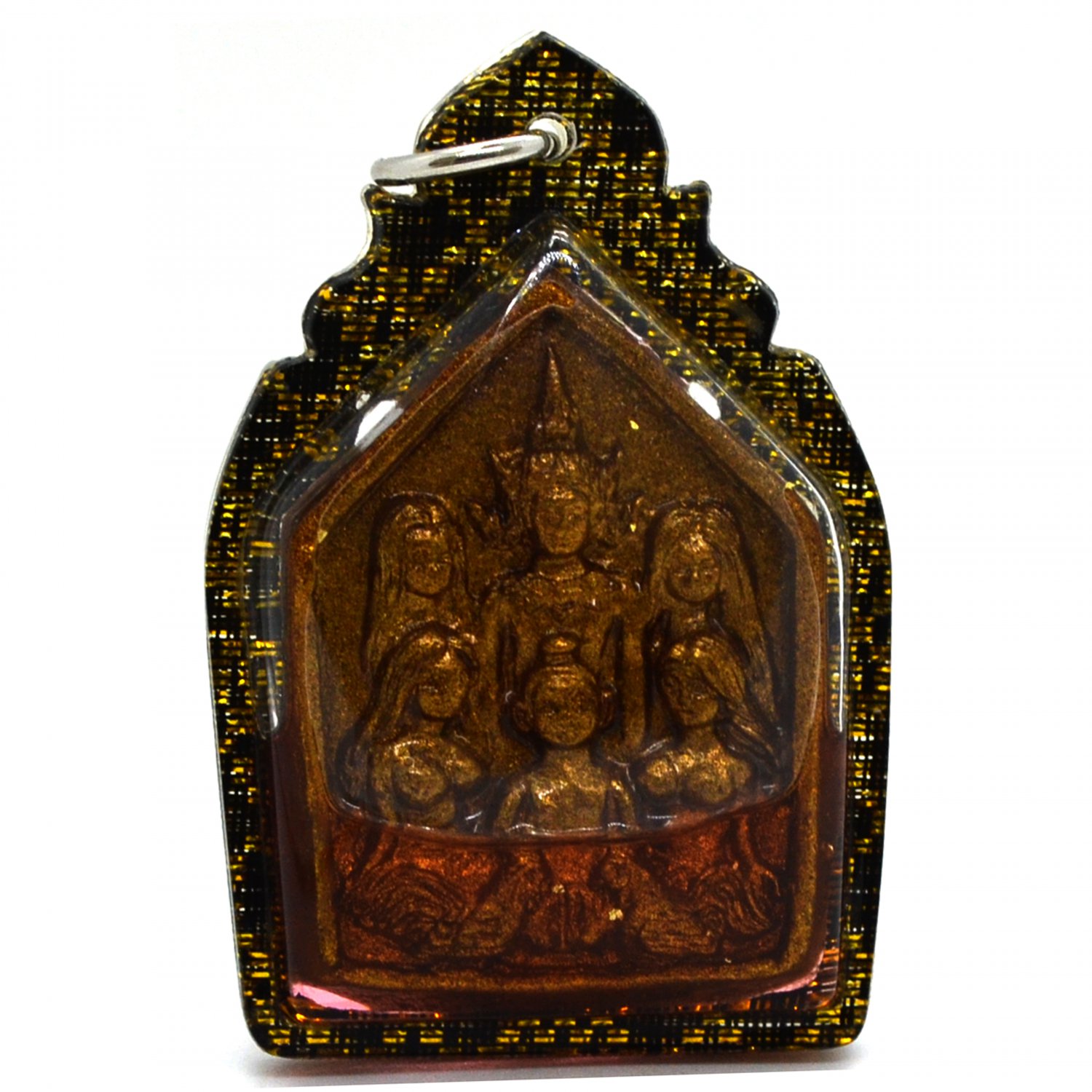 Magic Love Phra Khunpaen Gold Pendant Charming By Kruba Kampeng Charm Luck Love Attraction