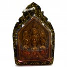 Magic Love Phra Khunpaen Gold Pendant Charming By Kruba Kampeng Charm Luck Love Attraction