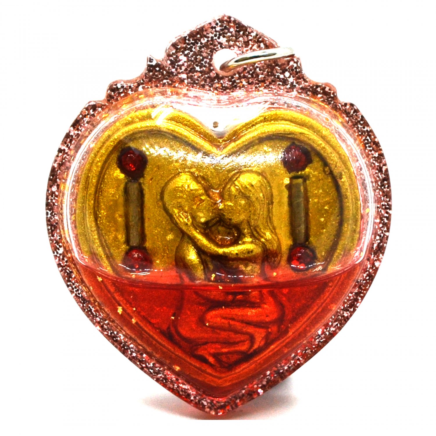 Kruba Kampeng's Amulet Inn Koo Couple Lover Pendant Charming