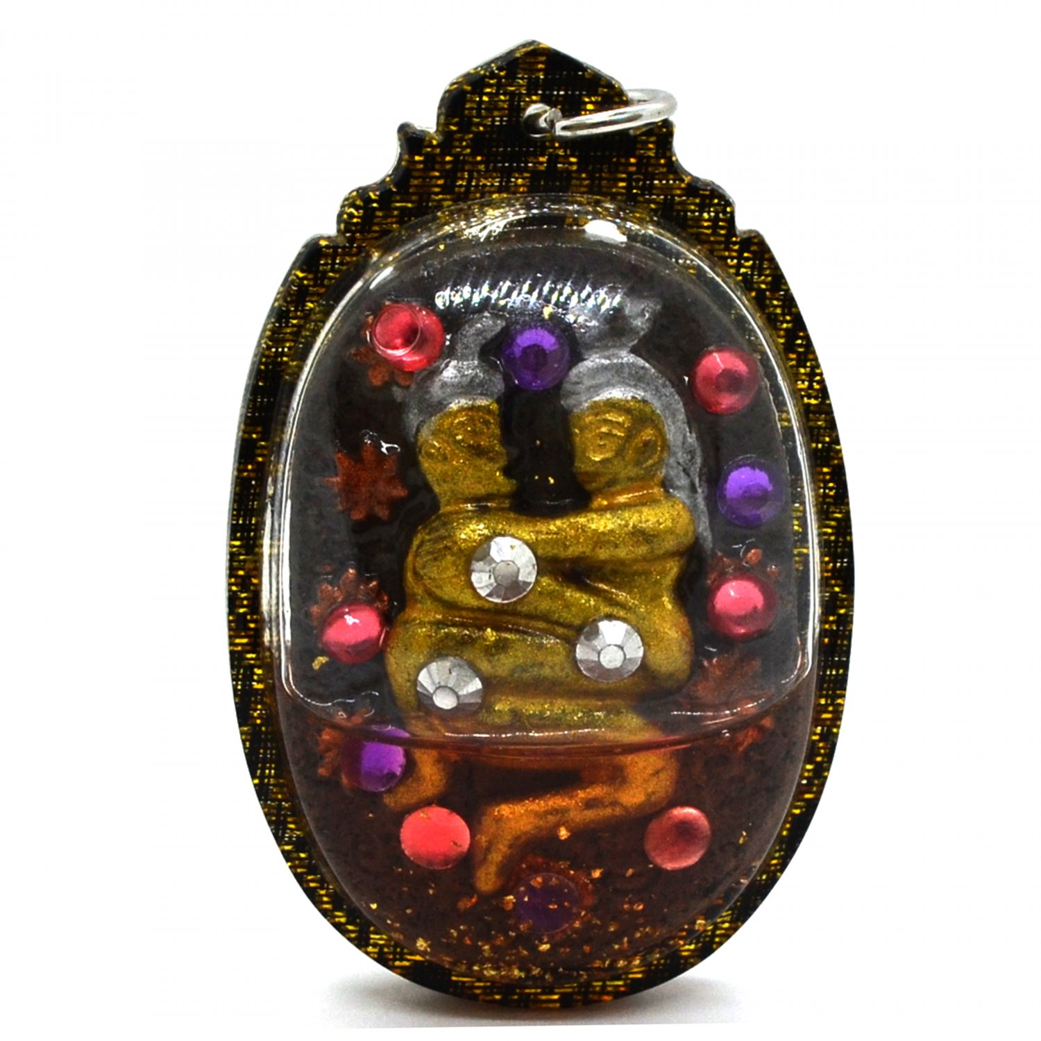 Kruba Kampeng's Amulet Inn Koo Couple Lover Pendant Charming
