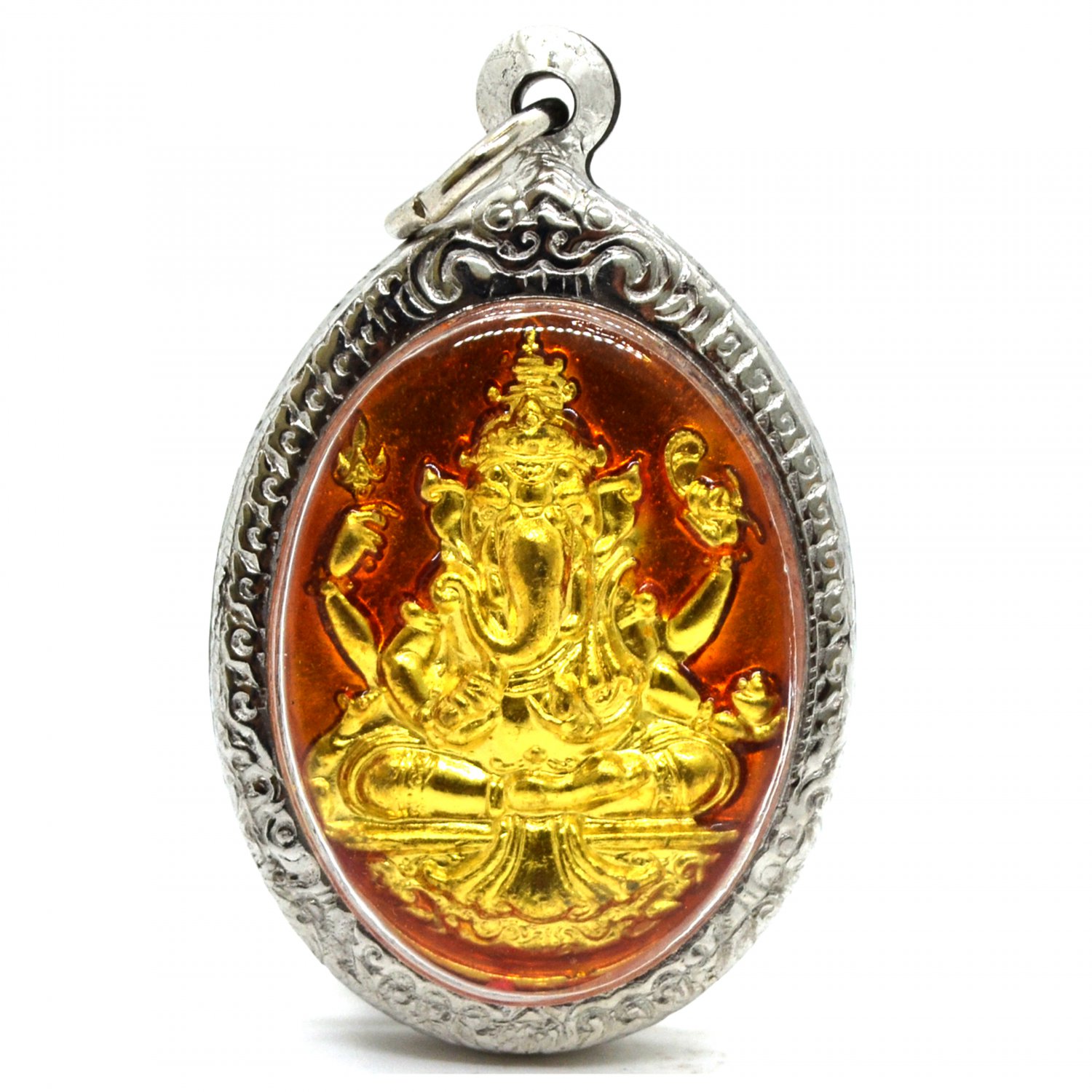 Lucky Hindu Amulet Ganesha Buddha Elephant Pendants Mens Womens Jewelry Hindu Deity God Success