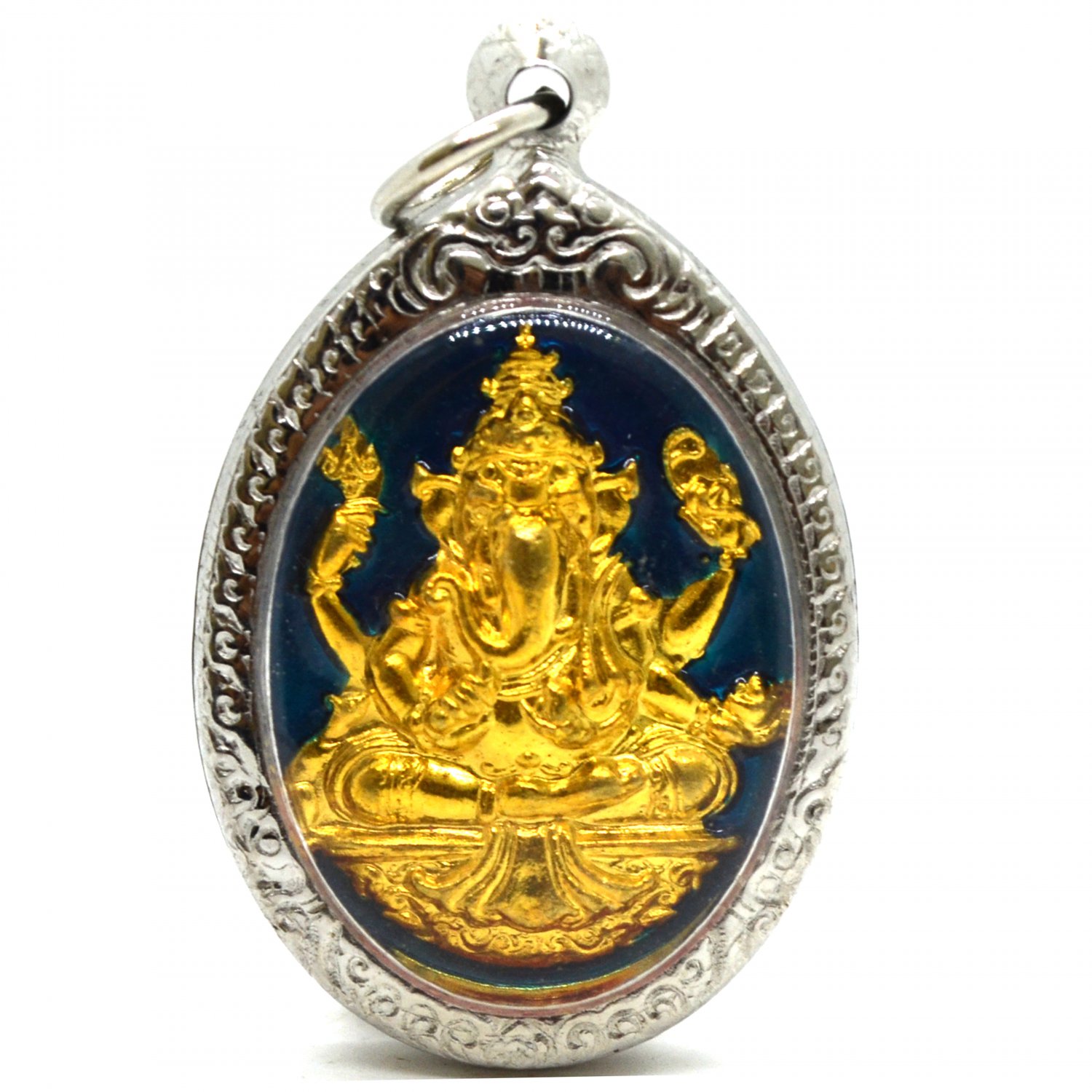 Lucky Hindu Amulet Ganesha Buddha Elephant Pendants Mens Womens Jewelry Hindu Deity God Success