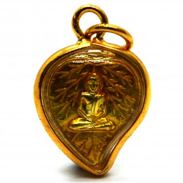 Thai Amulet Buddha Laung Phor Yai Baipho Talisman Magic Charm Pendant Luck Powerful