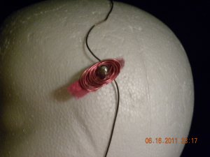 pink swirl clip