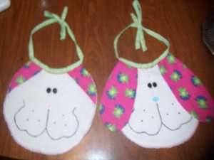 2-pc Playful Pals Bib Set - Frogs on Lily Pads
