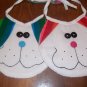2-pc Playful Pals Bib Set - Bright Stripes