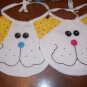2-pc Playful Pals Bib Set - Yellow w/Black Swirls