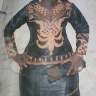 Black brocade anango