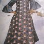 Full length brocade robe.