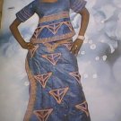 Blue brocade dagit