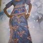 Blue brocade dagit