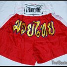 thai boxing shorts Red/white sizeXL