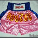 thai boxing shorts pink/blue sizeL