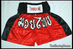 thai boxing shorts Red/Black sizeM