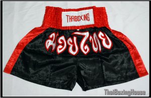 thai boxing shorts Black/Red sizeM