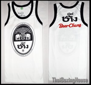 tank top-Thai Chang Beer / white L