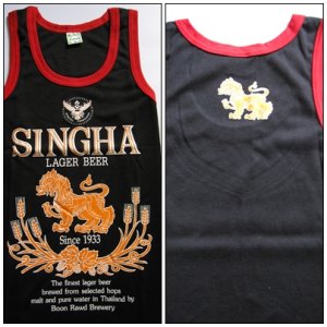 Tank Top -Singha Beer / Black size M (SOLD OUT!!!)