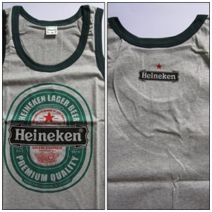Tank Top -Heinegen Beer / Grey size M ( SOLD OUT!!!!)