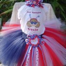 Patriotic tutu and embroidered shirt