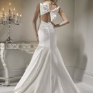 Back Bowknot Embellished Sexy Design Wedding Bridal Dress