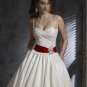 Custom Made- Back Bowknot Embellished Spaghetti Strap Wedding Bridesmaid Ball Dress