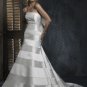 Custom Made- Back Bowknot Embellished Strapless Wedding Dress Bridesmaid Ball Prom Gown