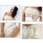 Custom Made- Barbie Princess Pleated Lace Wedding Dress White Cocktail Bridesmaid Ball Prom Gown