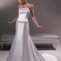 Custom Made- Bead & Sequin Embellished Strapless Wedding Dress Cocktail Bridesmaid Ball Prom Gown S3