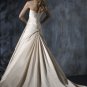 Custom Made- Beads Embellished Pleated Strapless Wedding Dress Cocktail Bridesmaid Ball Prom Gown S4
