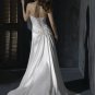 Custom Made- Beads Embellished Pleated Strapless Wedding Dress Cocktail Bridesmaid Ball Prom Gown S5