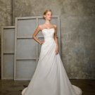 Custom Made- Beads Embellished design Strapless Wedding Dress Cocktail Bridesmaid Ball Prom Gown S6