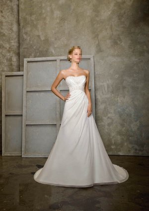 Custom Made- Beads Embellished design Strapless Wedding Dress Cocktail Bridesmaid Ball Prom Gown S6