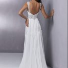 Custom Made- Beads Embellished Spaghetti Strap Wedding Dress Cocktail Bridesmaid Ball Prom Gown S6