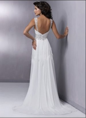 Custom Made- Beads Embellished Spaghetti Strap Wedding Dress Cocktail Bridesmaid Ball Prom Gown S6