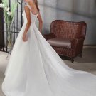 Custom Made- Beads Embellished Spaghetti Strap Wedding Dress Cocktail Bridesmaid Ball Prom Gown S8