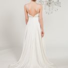 Custom Made- Beads Embellished Spaghetti Strap Wedding Dress Cocktail Bridesmaid Ball Prom Gown Q1