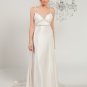 Custom Made- Beads Embellished Spaghetti Strap Wedding Dress Cocktail Bridesmaid Ball Prom Gown Q1
