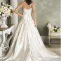 Custom Made- Beads Embellished Strapless Wedding Dress Cocktail Bridesmaid Ball Prom Gown Q1