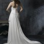 Custom Made- Beads Embellished Strapless Pleated Wedding Dress Cocktail Bridesmaid Ball Prom Gown Q1
